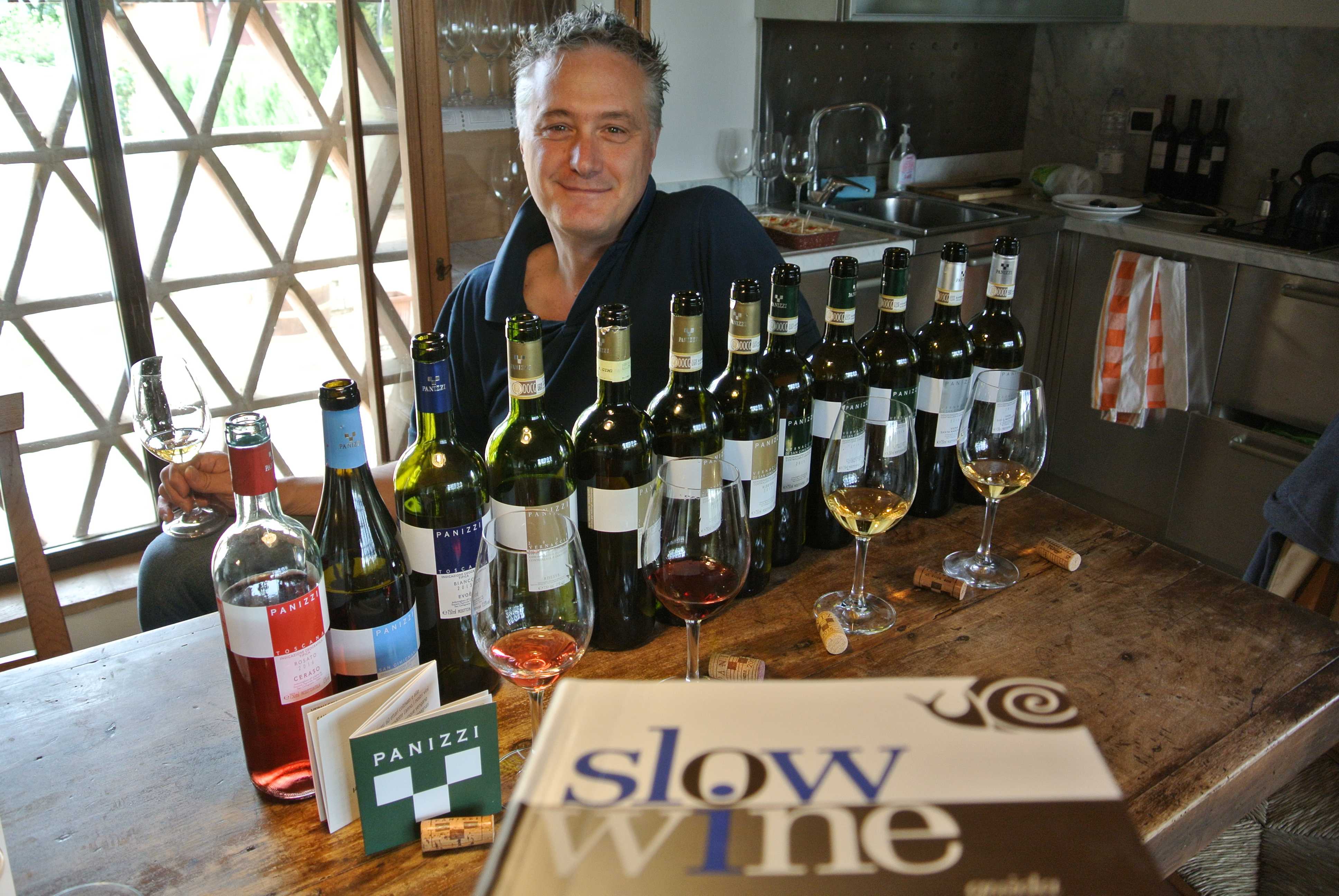 Walter Sovran con le sue vernacce e gli altri vini