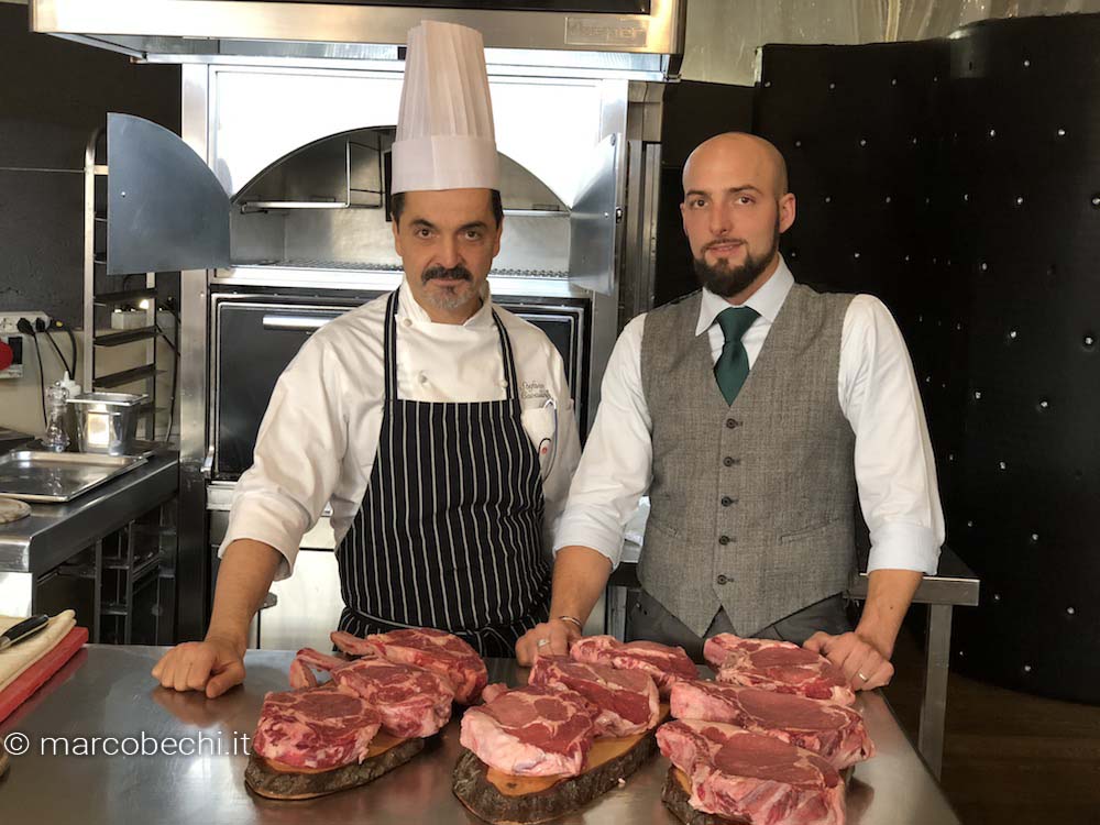Lo Chef Stefano Cavallini e il macellaio Alessandro Soderi