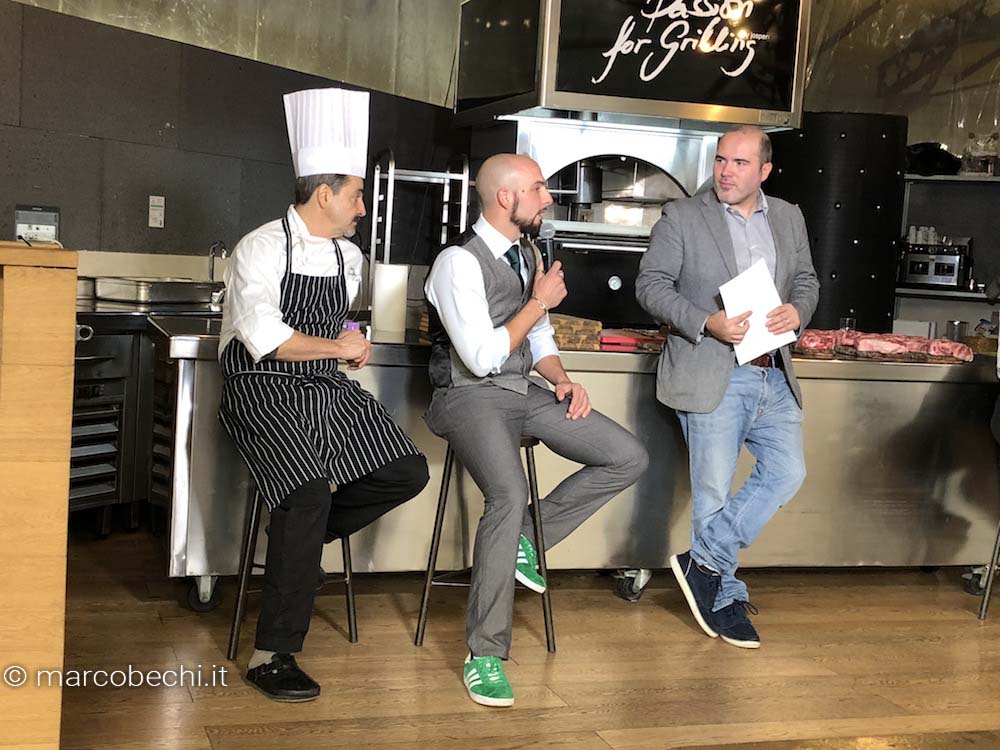 Lo Chef Stefano Cavallini e il macellaio Alessandro Soderi rispondono alle domande di Marco Gemelli