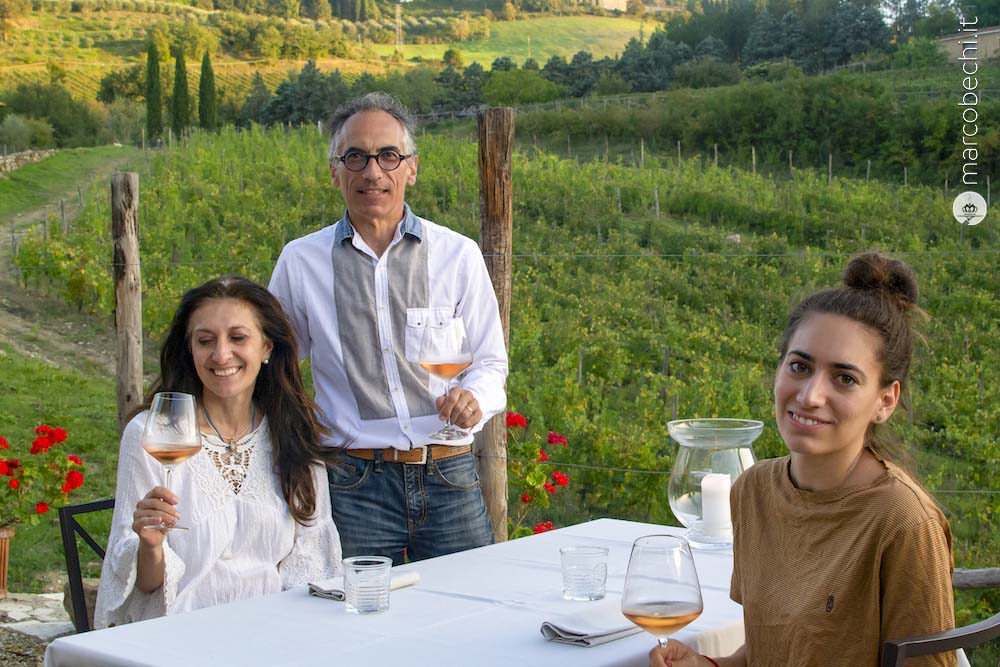 Giorgia Gueze, Andrea Bonora e la figlia Micol 