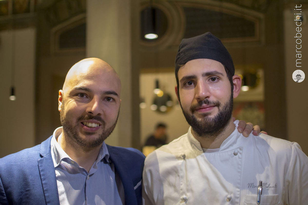 Mauro Urpe F&B Manager e lo Chef Mirco Malevolti