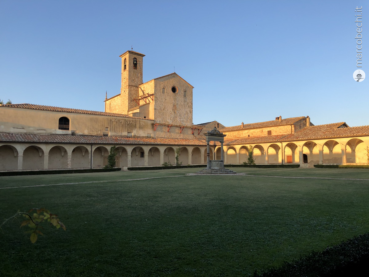 Uno dei tre chiostri della Certosa di Pontignano
