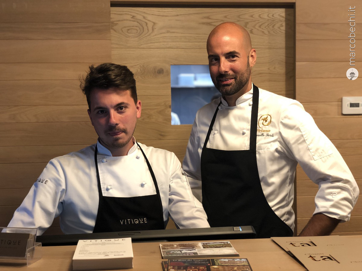Il nuovo chef, Antonio Guerra, con la consulenza dello chef Antonello Sardi