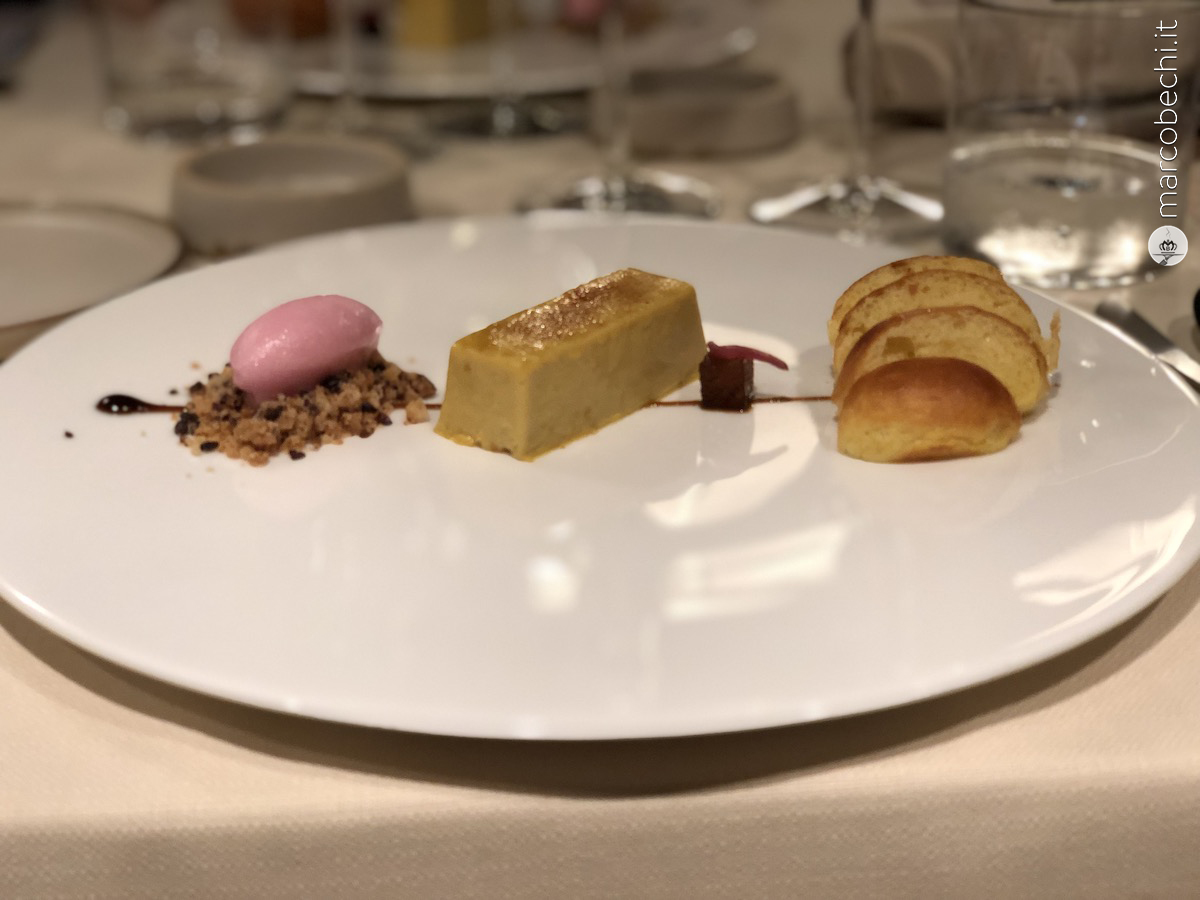 Crème Brûlèe di foies gras e gelato alla cipolla rossa (Antonello Sardi)
