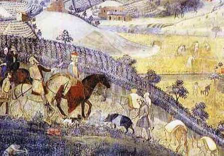 La Cinta nell'affresco del palazzo Comunale di Siena