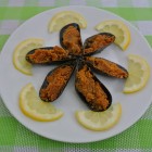 Cozze al Gruyère in tavola