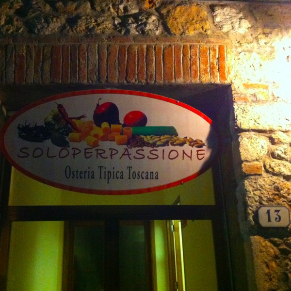 Solo per Passione Osteria tipica Toscana