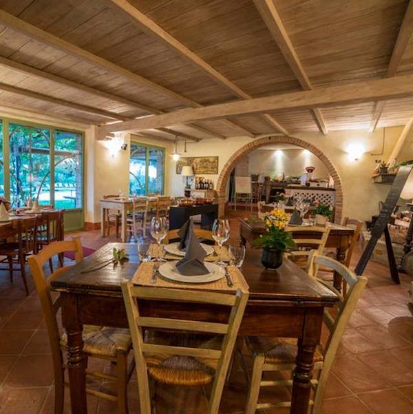 il ristorante della Fattoria di Corsignano