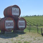 L'insegna ben visibile del Castello di Vicchiomaggio