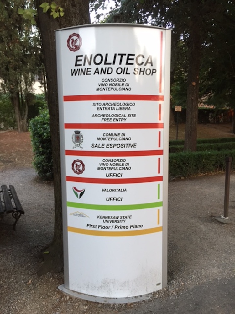 Enoliteca e la nuova sede del Consorzio del Nobile