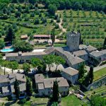 Vista del Castello di Spannocchia