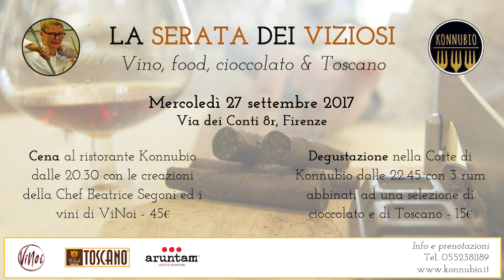 Se siete “viziosi” la serata al Konnubio fa al caso vostro.