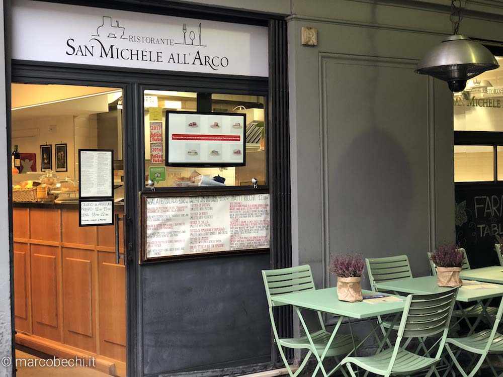 L'ingresso del ristorante