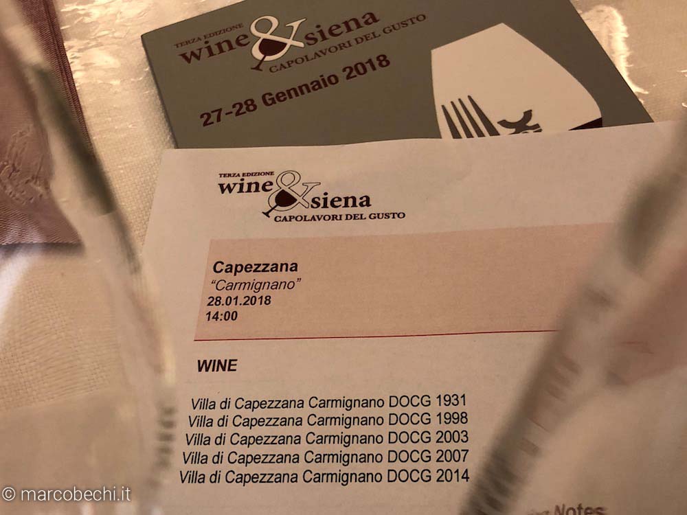 La strepitosa verticale di Villa di Capezzana