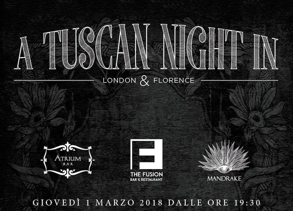 Da Firenze a Londra, doppio appuntamento con la mixology e i distillati made in Tuscany