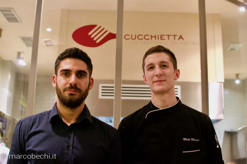Mattia Stoppa con lo Chef Mirko Mussio
