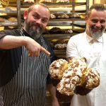 I fratelli Lunardi Riccardo e Massimiliano orgogliosi della loro colomba