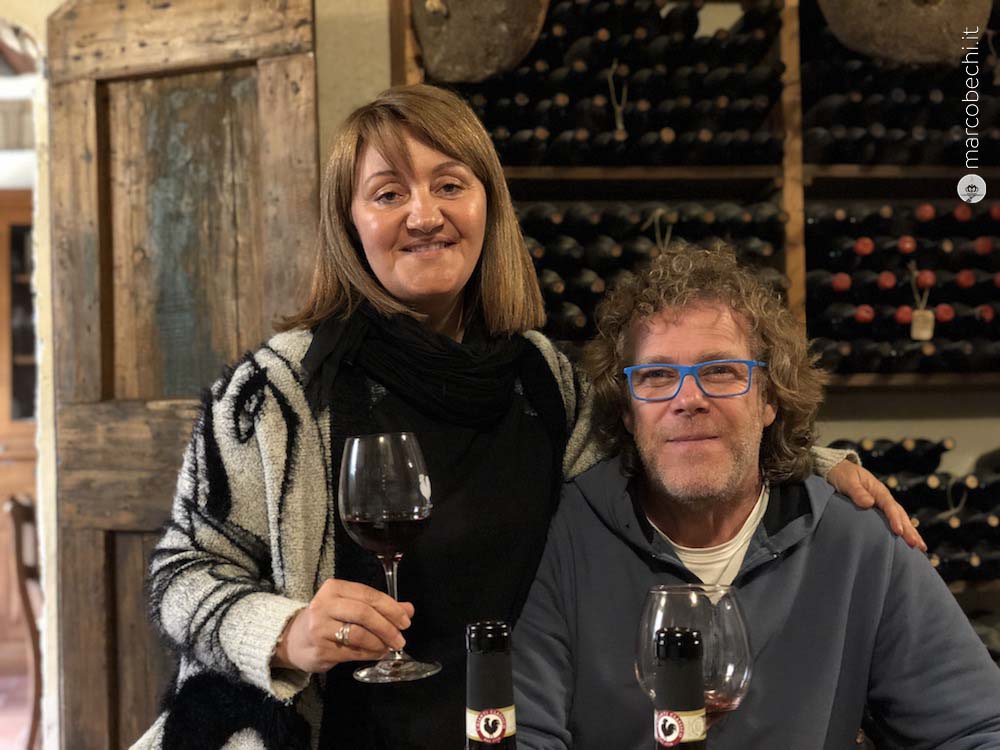 Elena Lapini e il marito Luca Polga