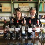Valeria Viganò e Luca Orsini con I vini di Le Cinciole
