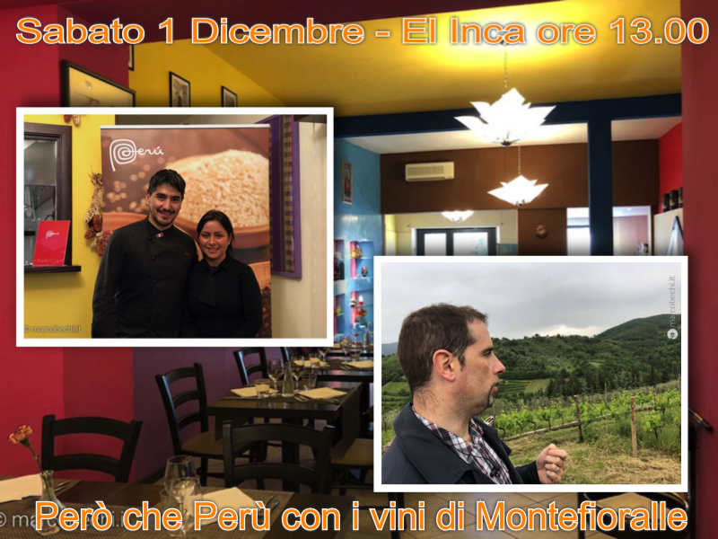 Però… che Perù con i vini di Montefioralle a El Inca il 1 Dicembre