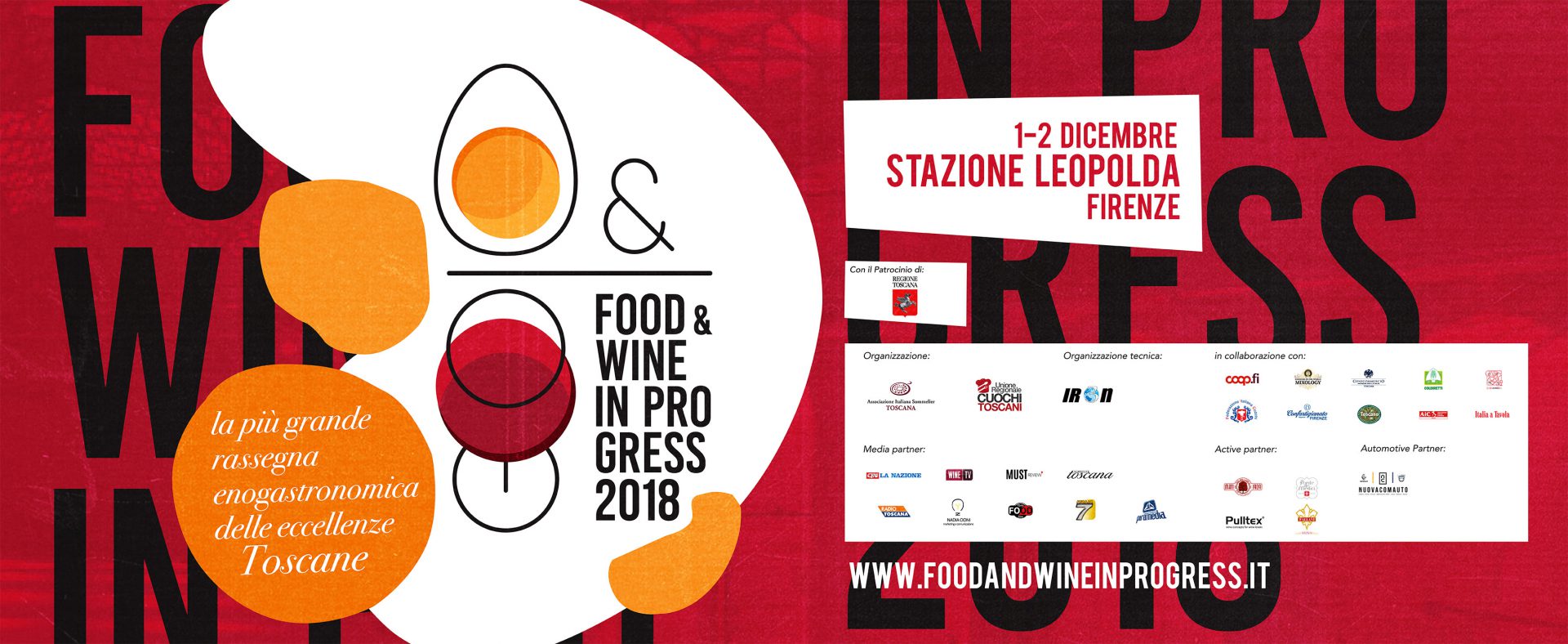 Wine & Food in Progress 2018 il 1 e 2 dicembre a Firenze
