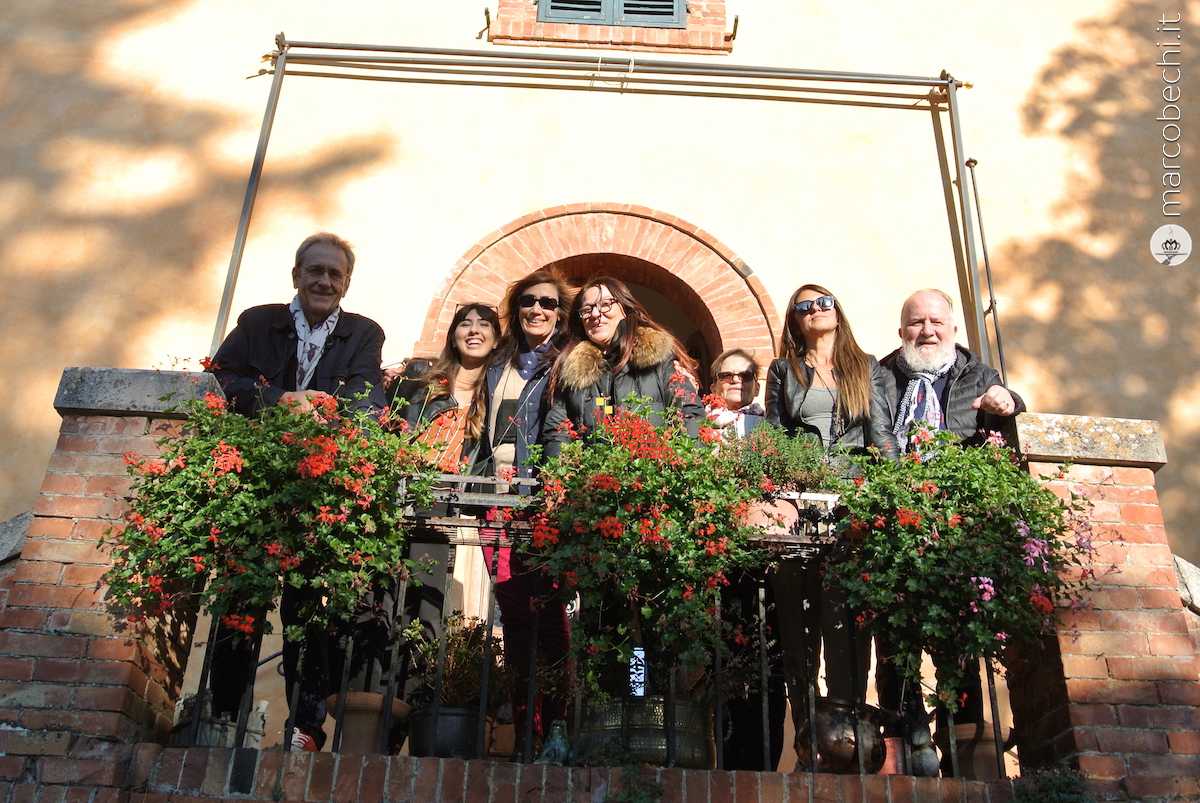 Fabio Campetti, Eleonora Giammarini, Elena Tordi, Gabriella Pizzo, Solema Cereser, Natascia Mura e Marco Bechi a Petroio