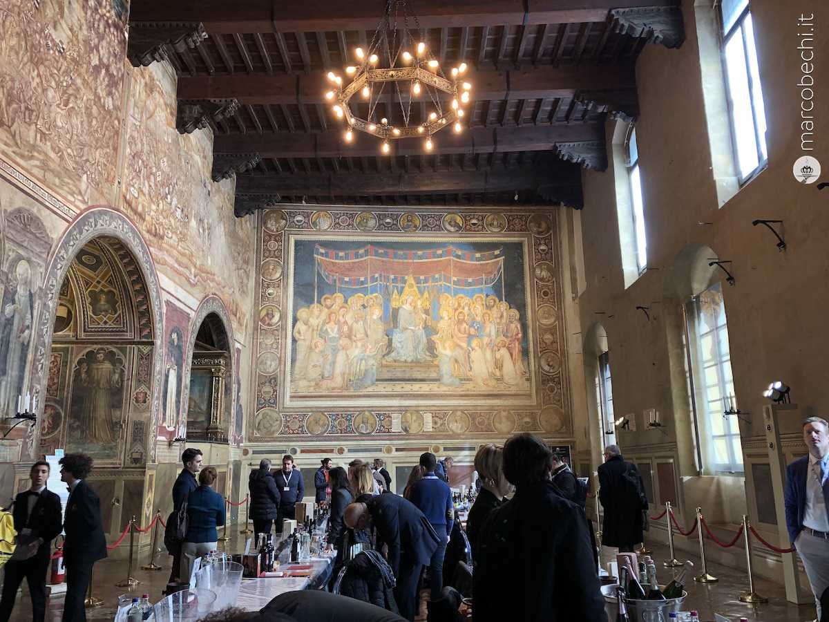 Il prestigioso allestimento all'interno del Palazzo Comunale di Siena