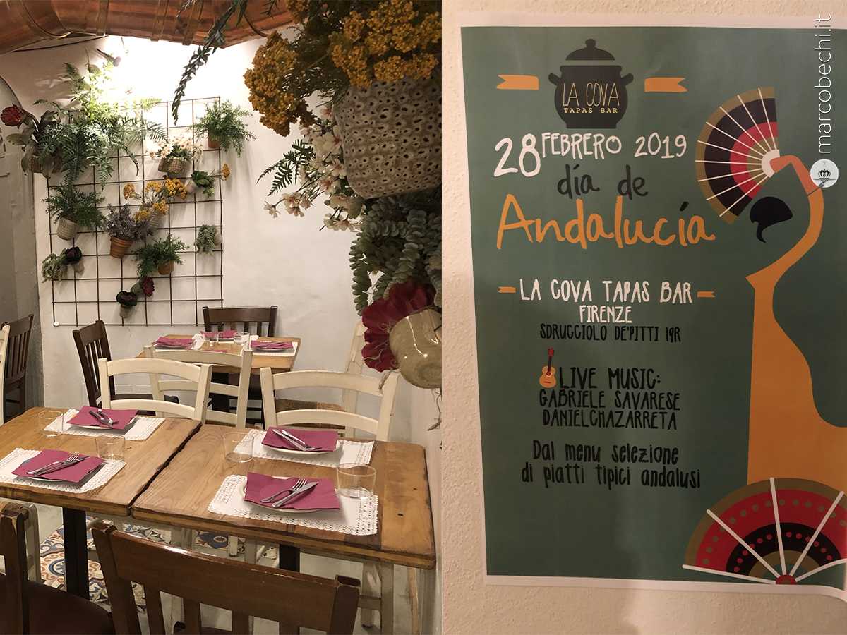 La Cova Tapas Bar, celebra l’Andalusia Giovedì 28 febbraio con musica live, jamòn e tapas tipiche del sud della Spagna