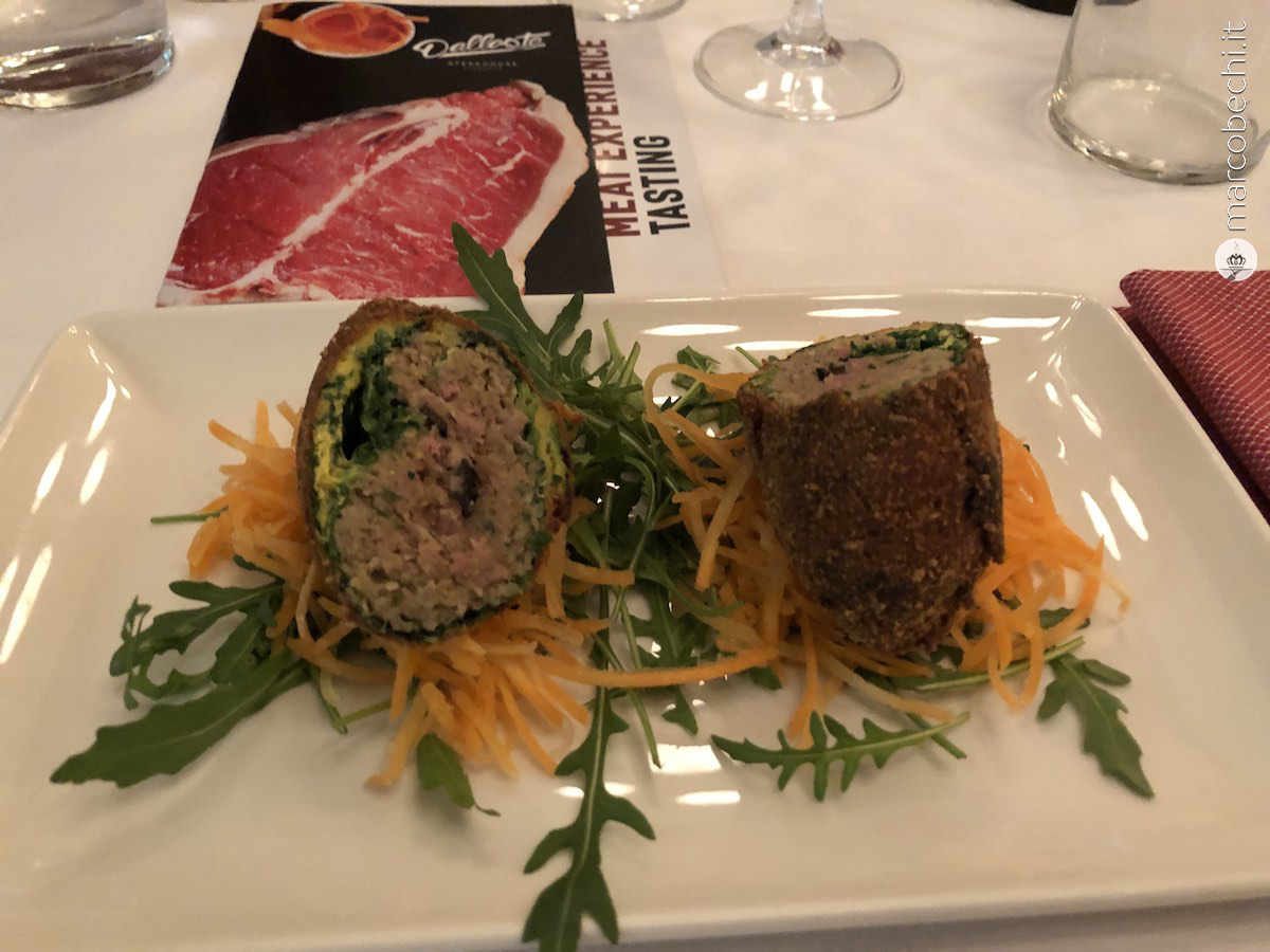 Involtino di verza con chianina e cuore di tartufo