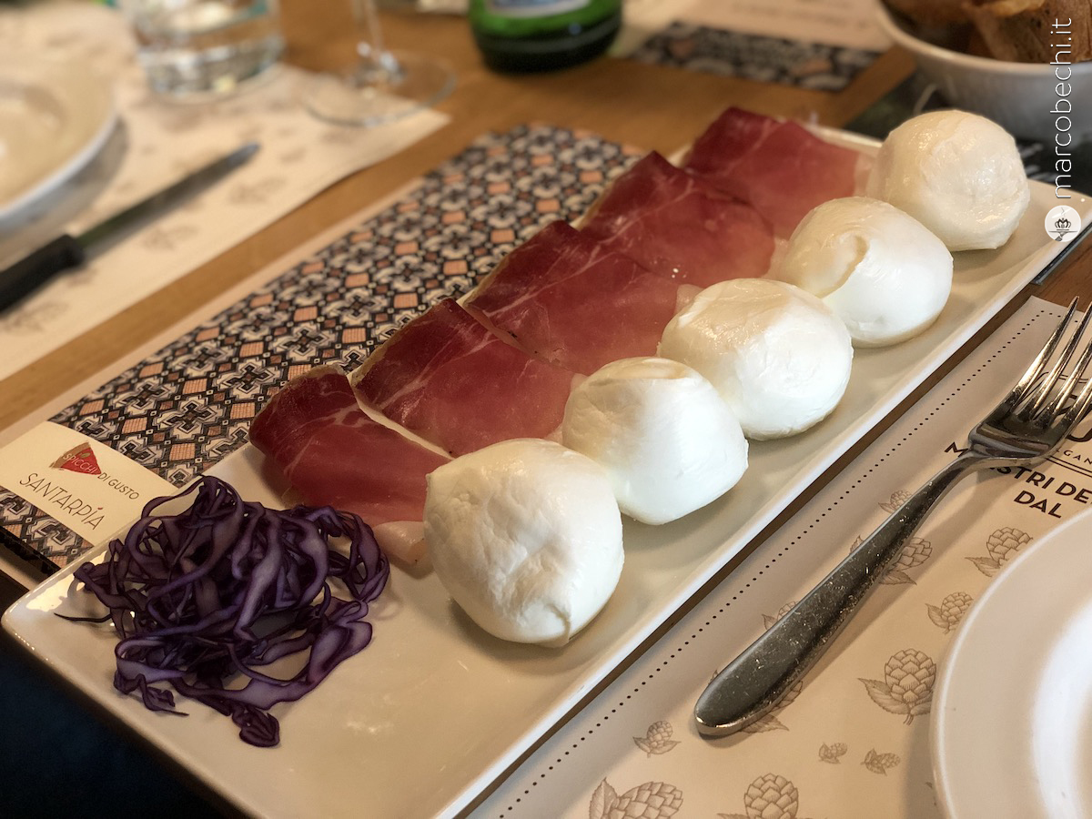 Prosciutto di Parma Dop e mozzarella di bufala