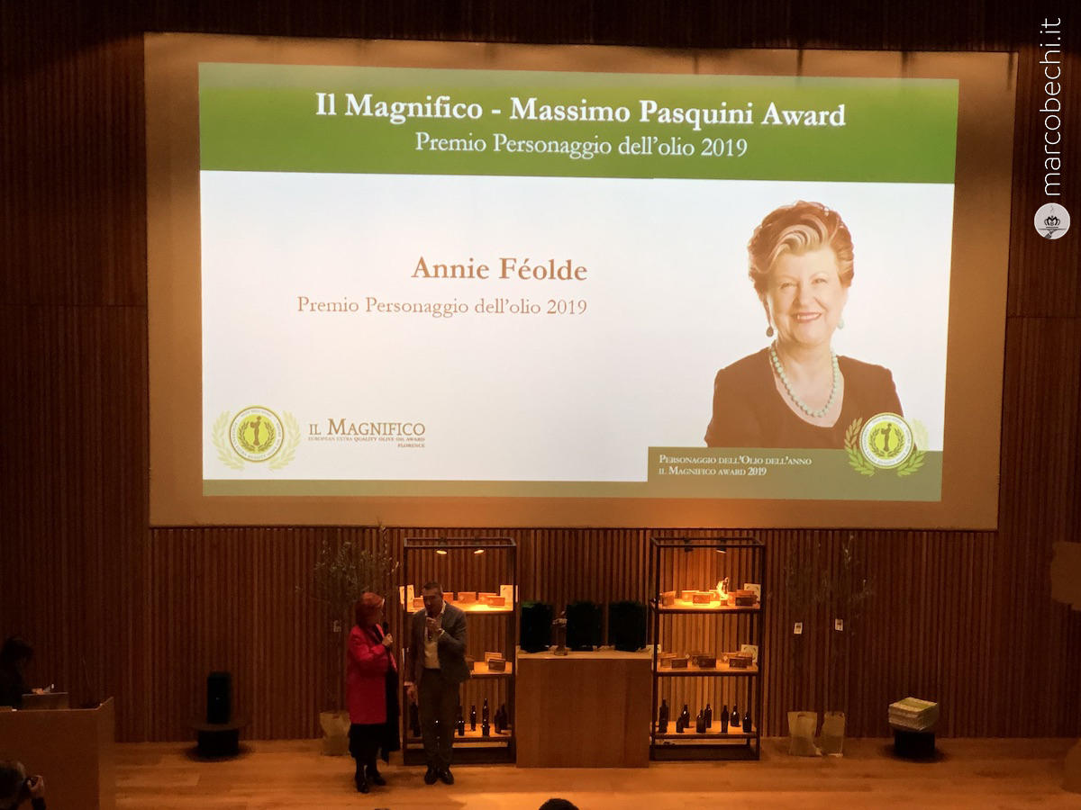 Premio Personaggio dell’olio 2019 va ad Annie Féolde
