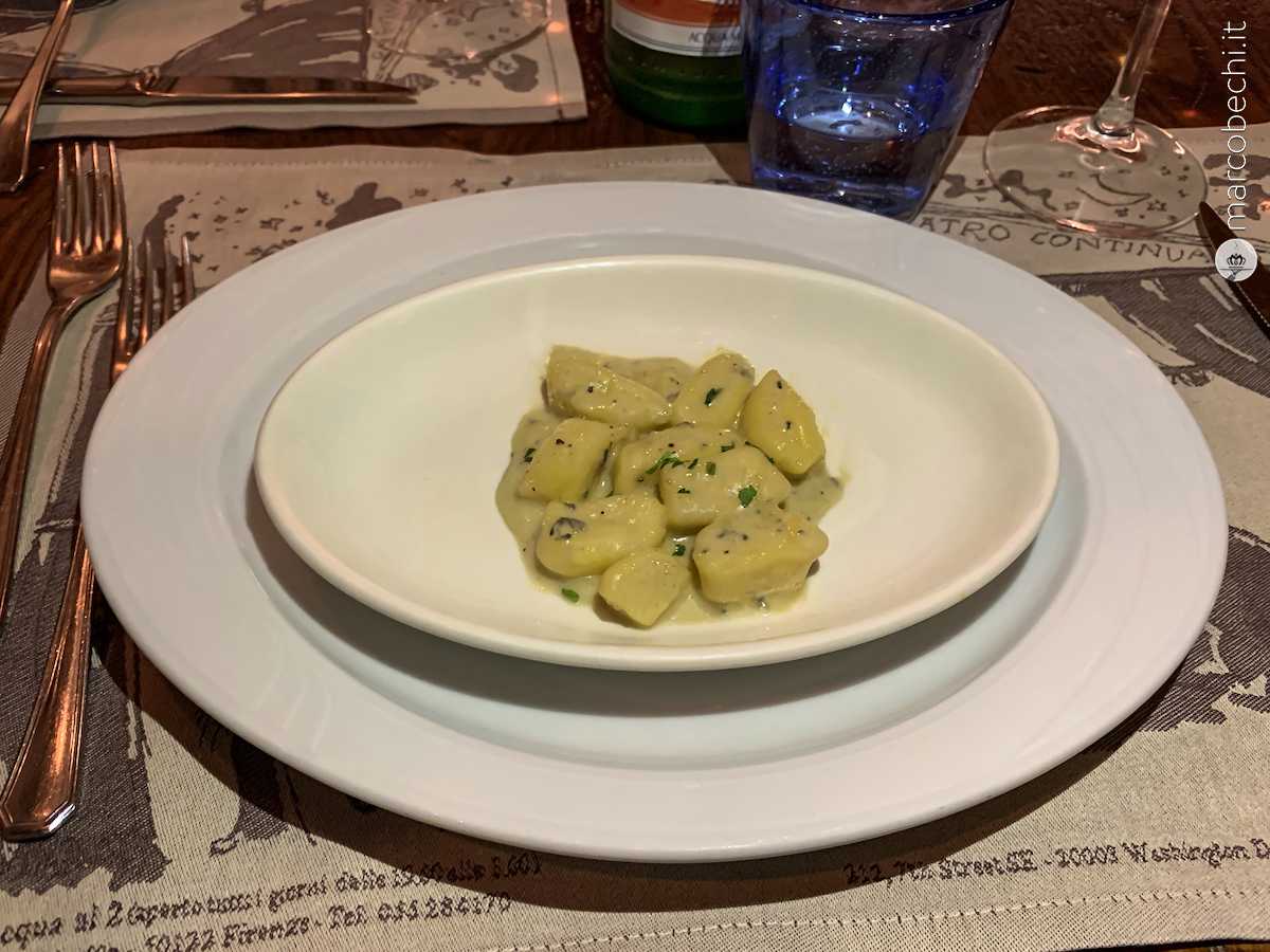 1° assaggio - Gnocchi fatti in casa al gorgonzola