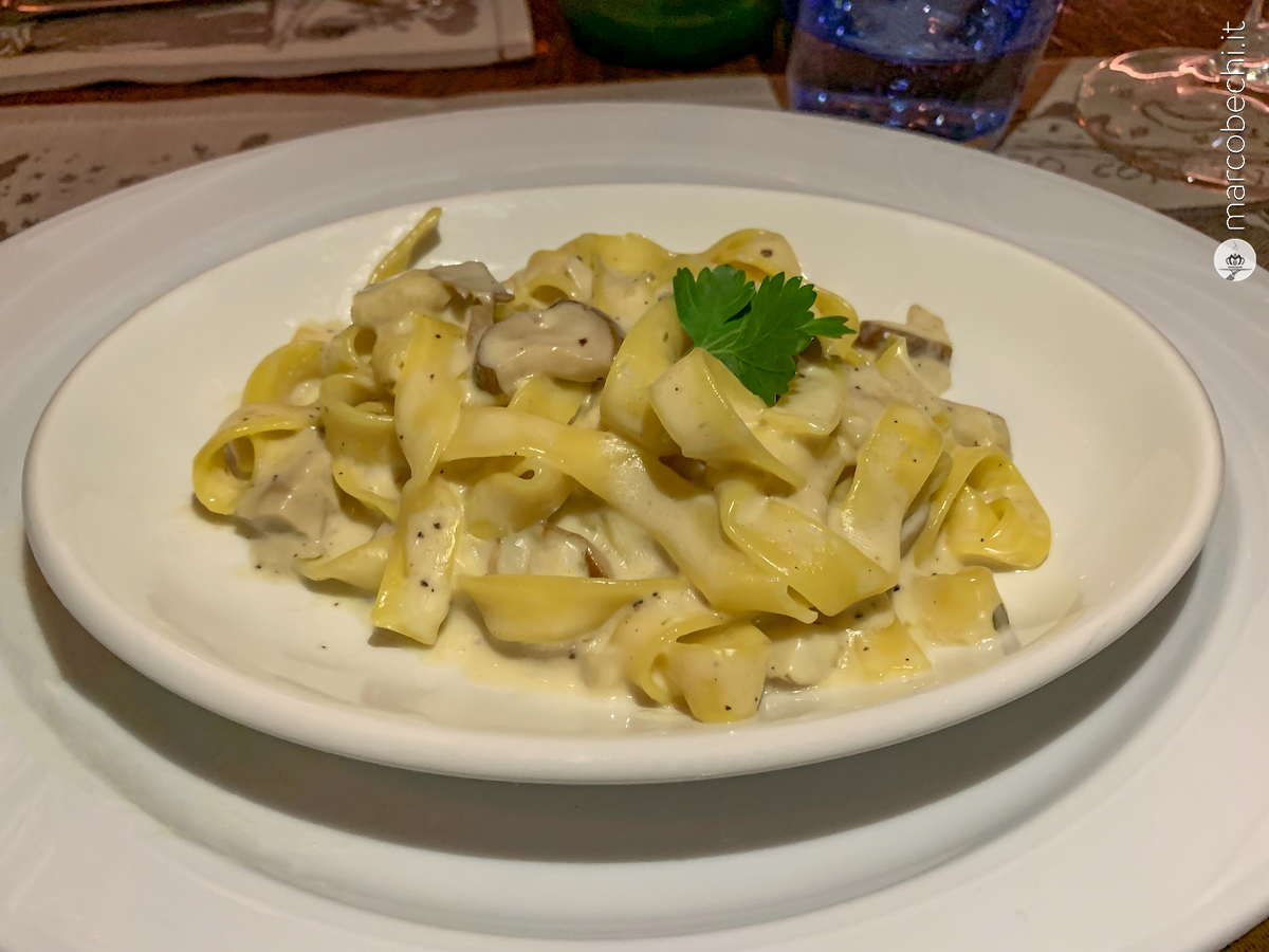 2° assaggio - Tagliatelle ai funghi