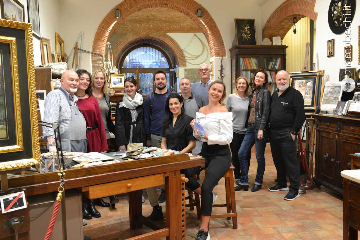 I TuscanyBloggers in visita a Scarpelli Mosaici