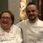 La chef Valeria Piccini di Caino** supervisiona l'executive chef Gentian Shehi del Winter Garden by Caino *