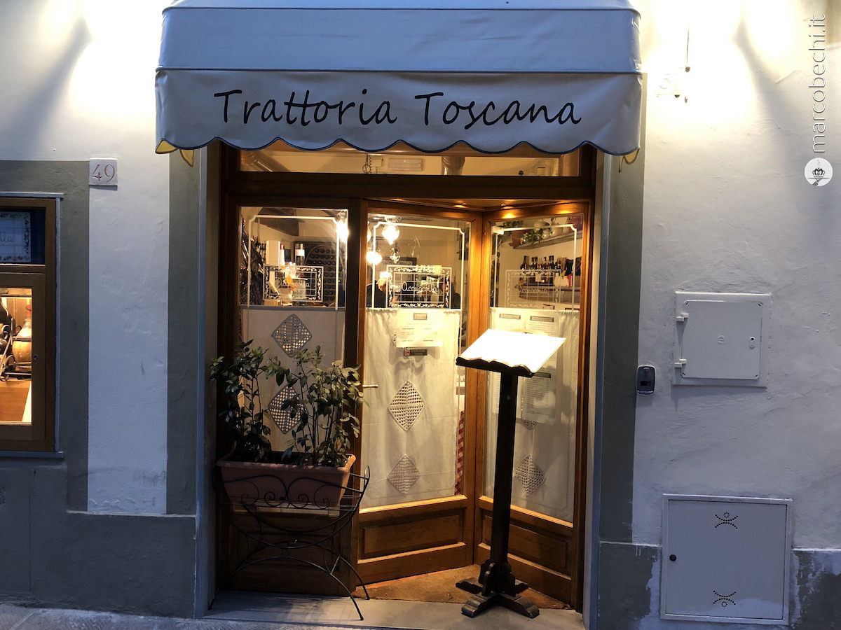 L'ingresso della Trattoria Acquacotta