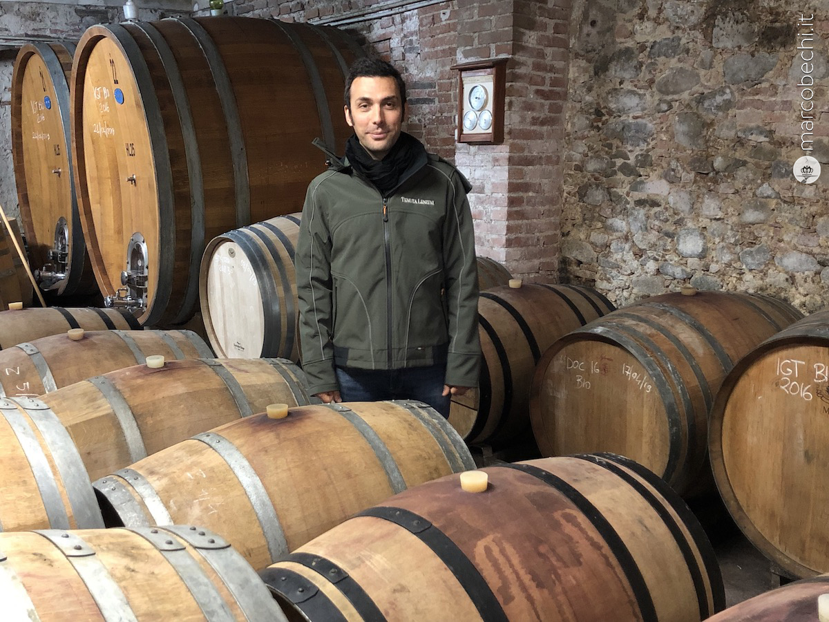 MIchele Guarino in cantina