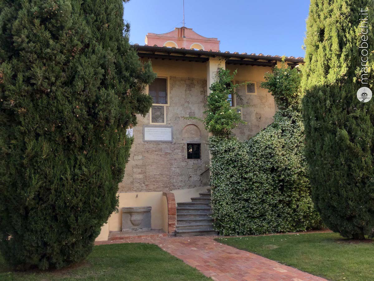 La corte interna de La Badia di Morrona