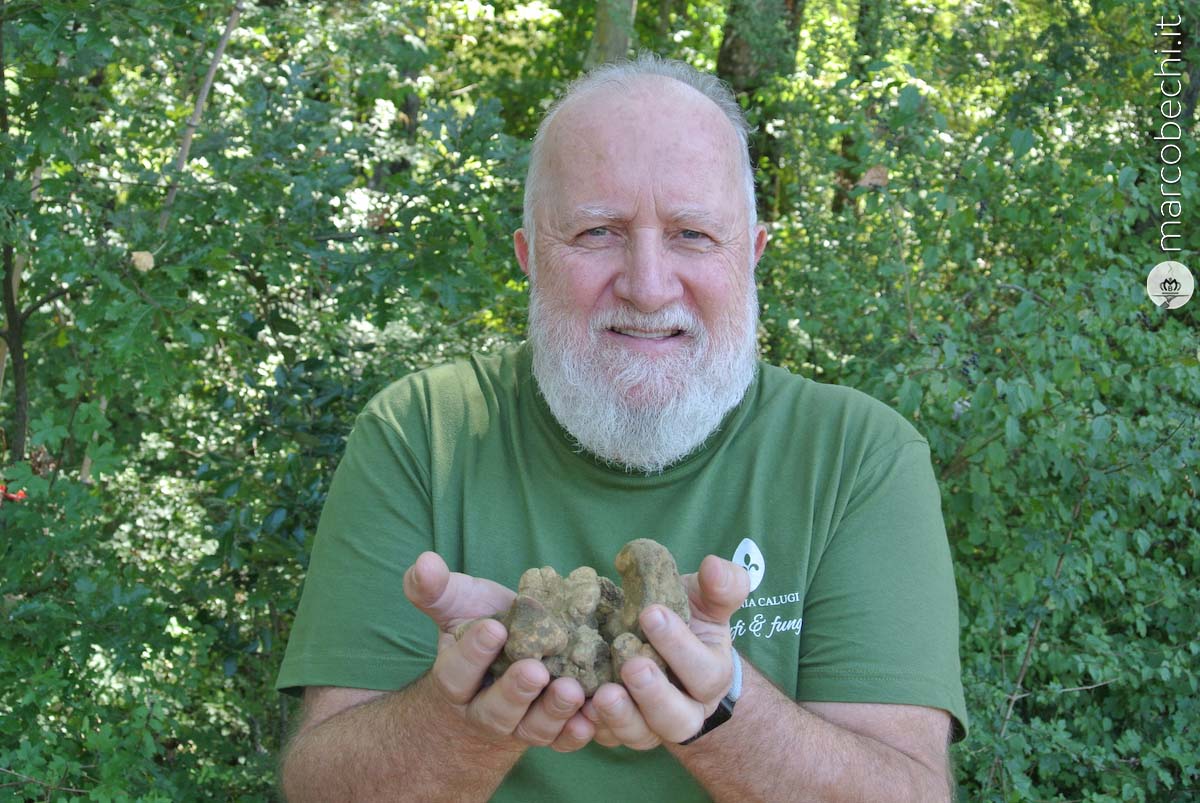 Il bottino di circa 300 gr di tartufi al quale abbiamo fortunatamente assistito