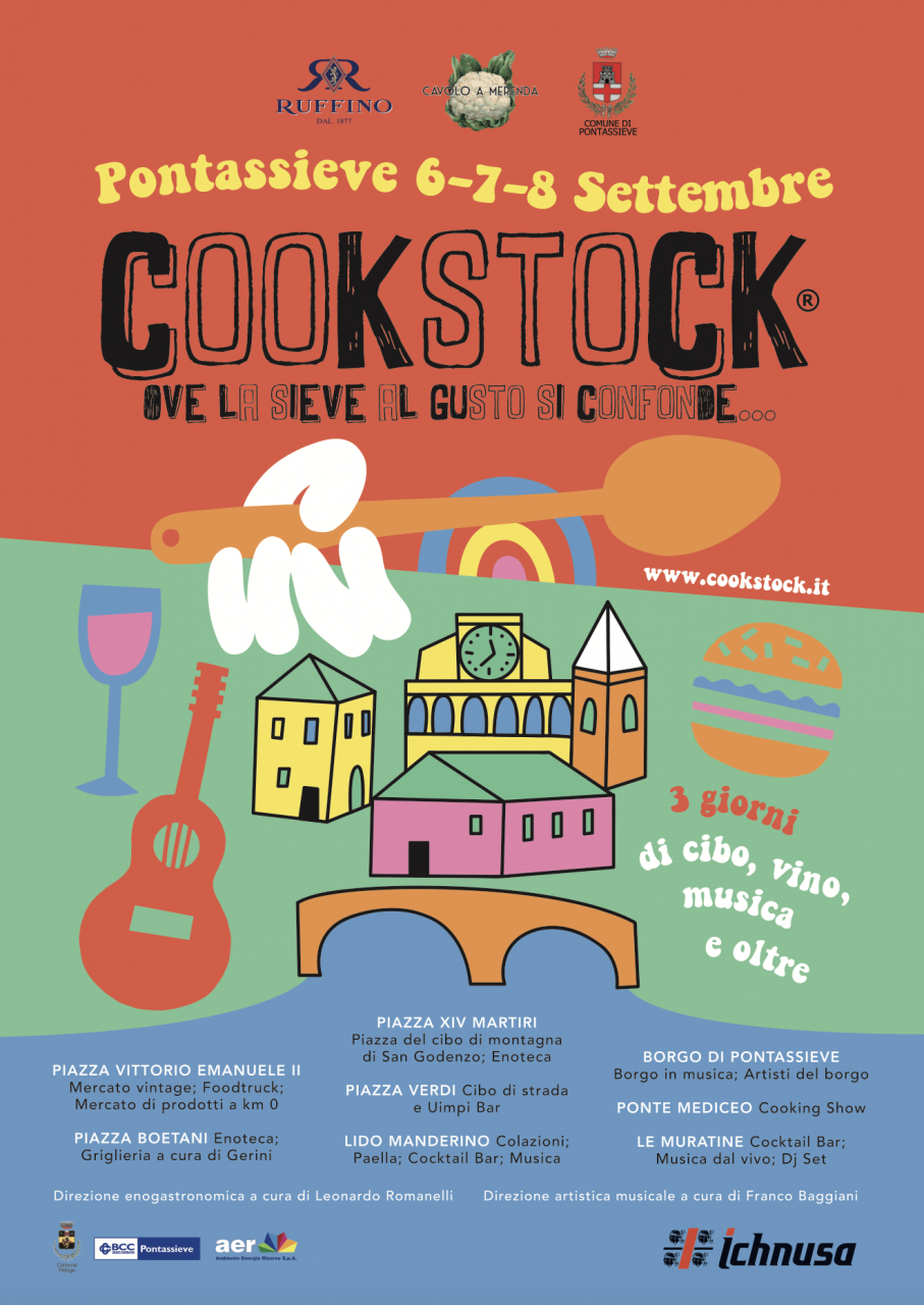 Cookstock a Pontassieve da venerdì 6 a domenica 8 settembre