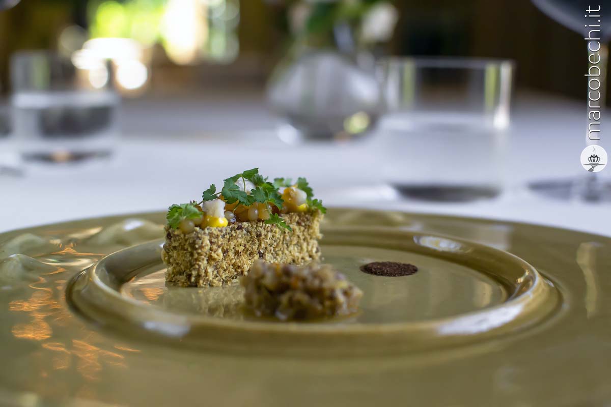 Rigaglie di pollo, anguilla, vermouth di Prato