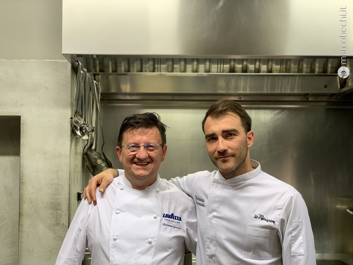 Gli chef protagonisti della serata Giovanni Grasso de La Credenza* e Nicholas Duonnolo de La Ménagère