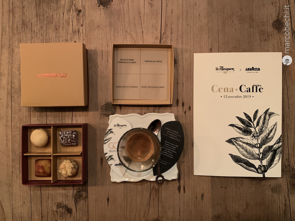 La Cena al Caffè a La Ménagère con Lavazza