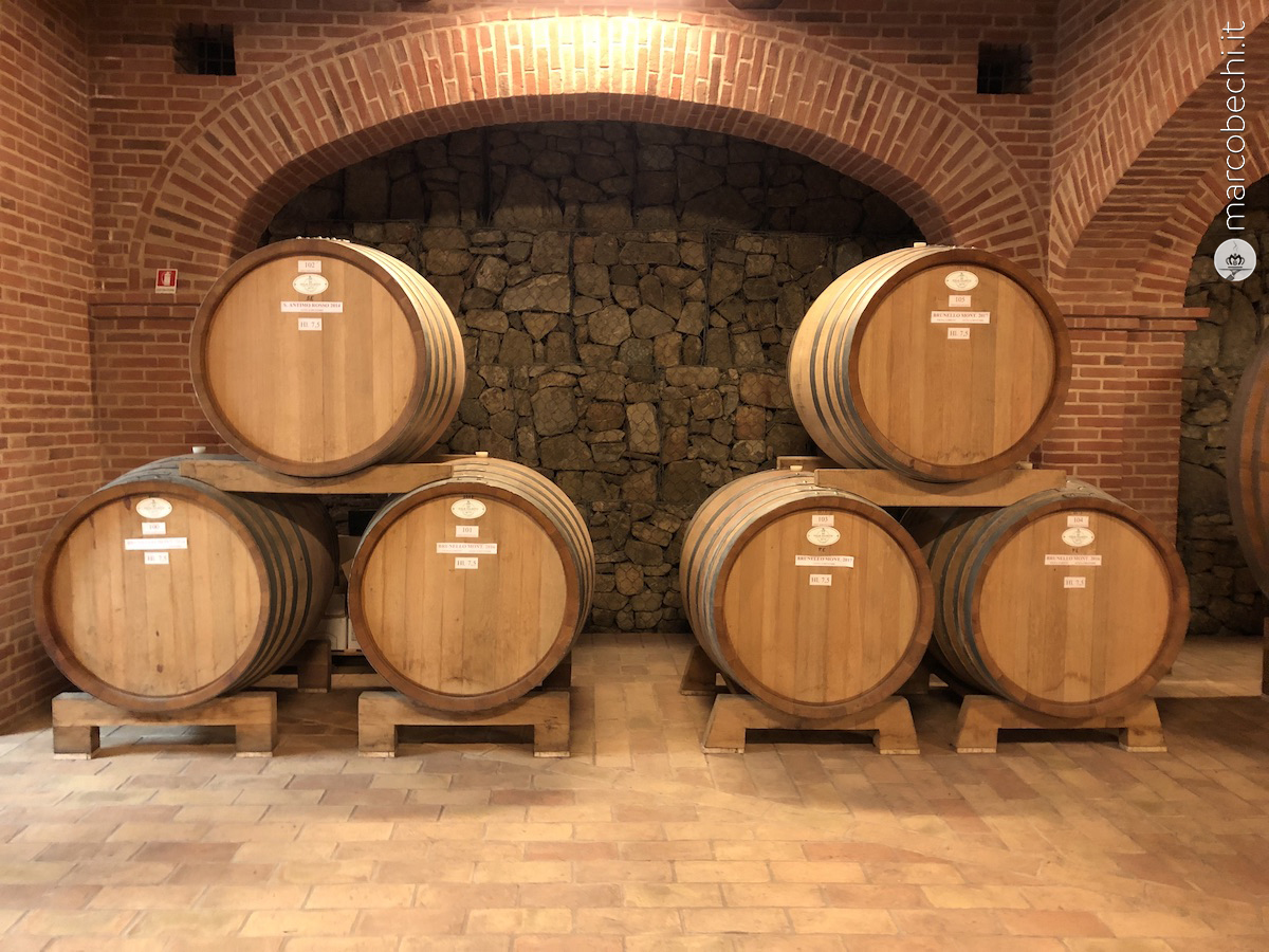 Alcuni dettagli della cantina di Mastrojanni