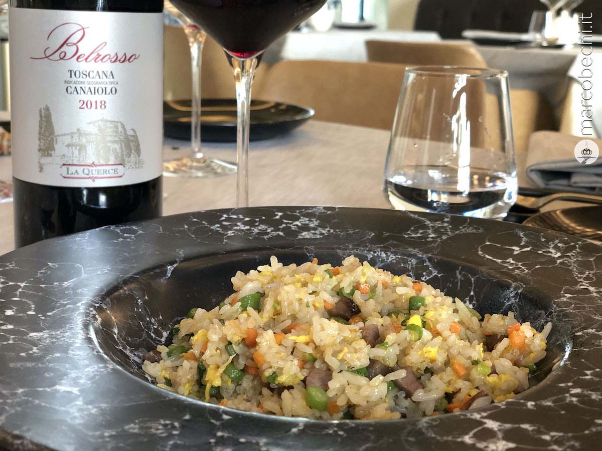 Vero riso alla cantonese con maiale "chashao"