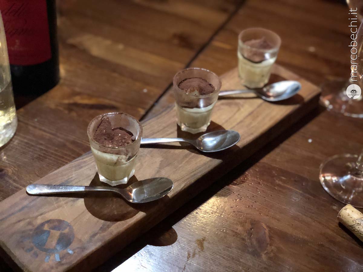 Il tiramisù che conclude il pasto