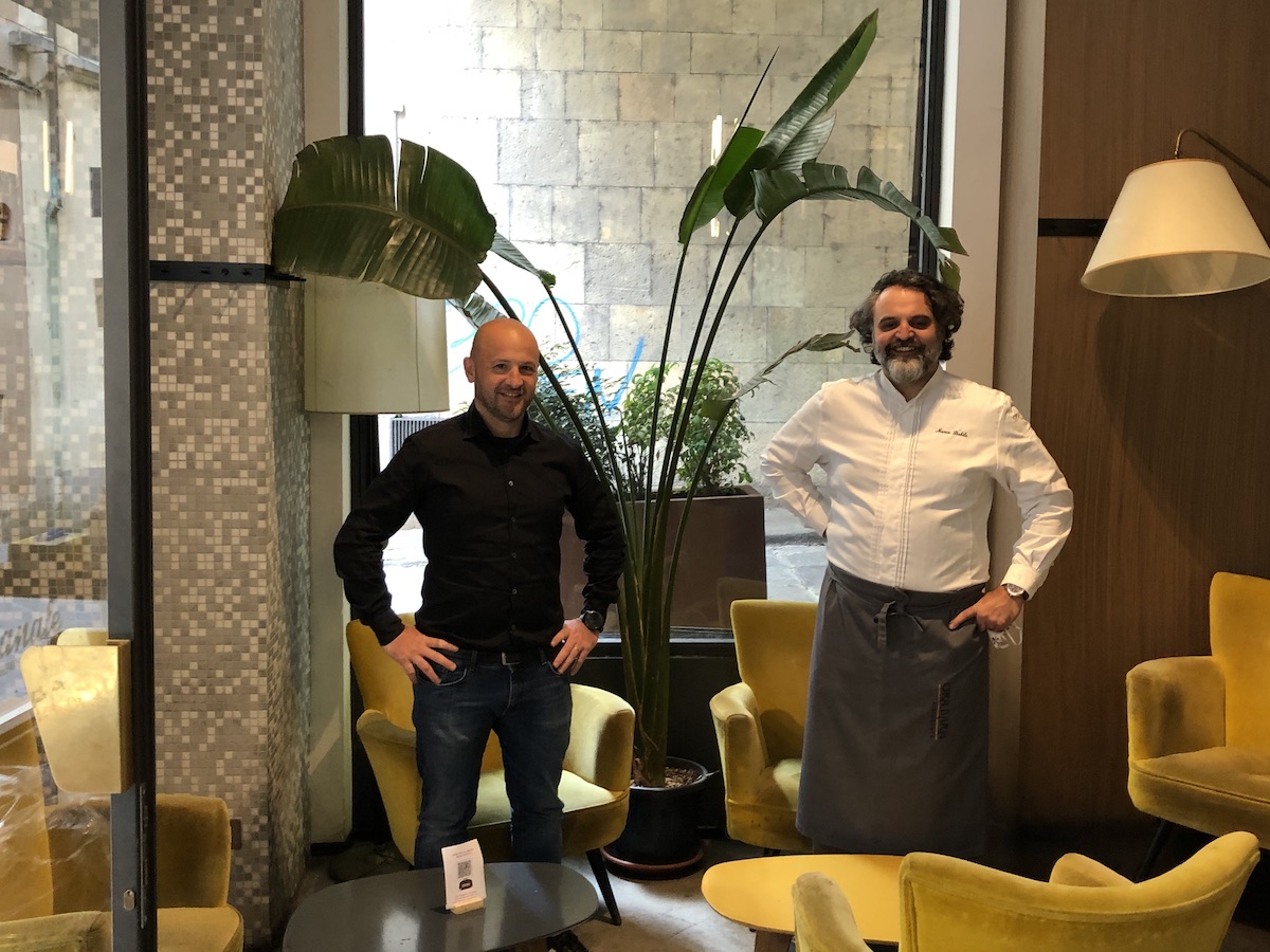 Francesco Sanapo e lo Chef Marco Stabile