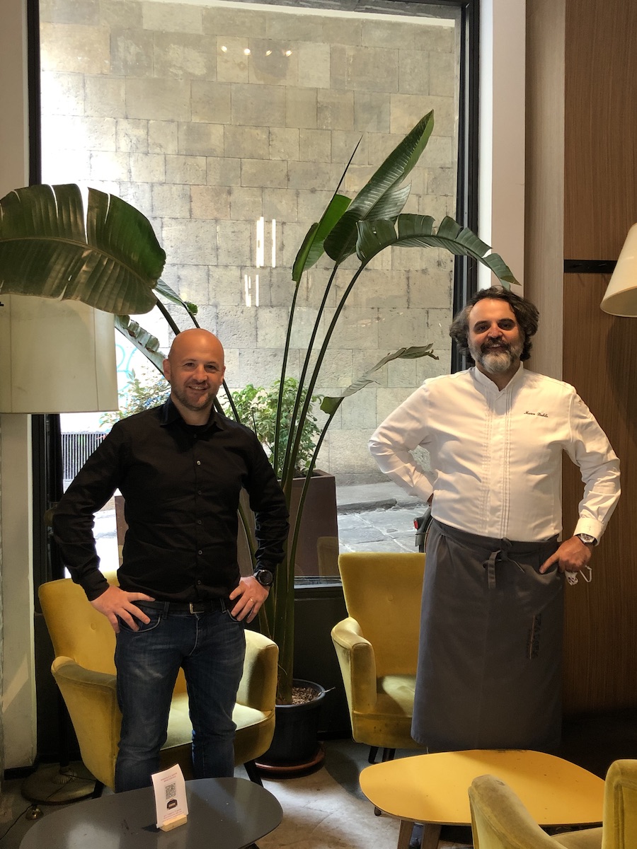 Francesco Sanapo e lo Chef Marco Stabile
