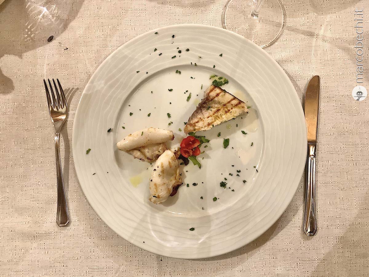 Calamari e pescespada alla piastra