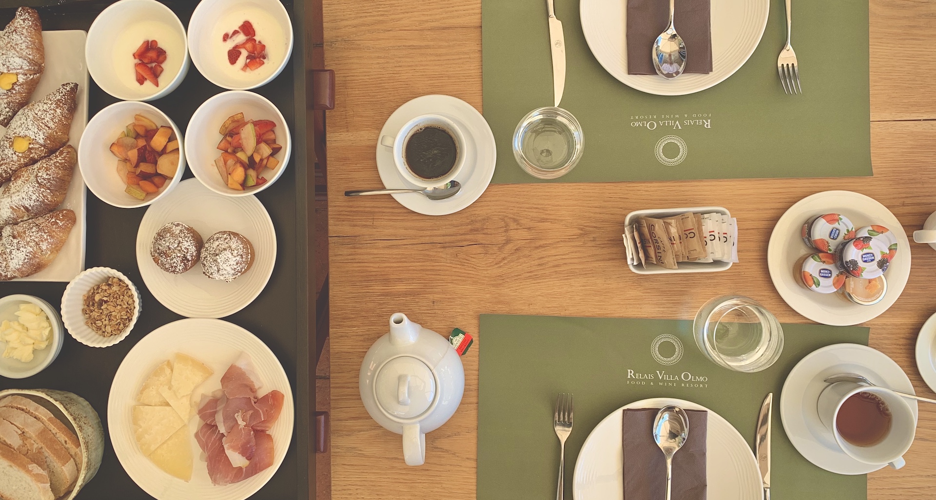 La colazione al Relais Villa Olmo